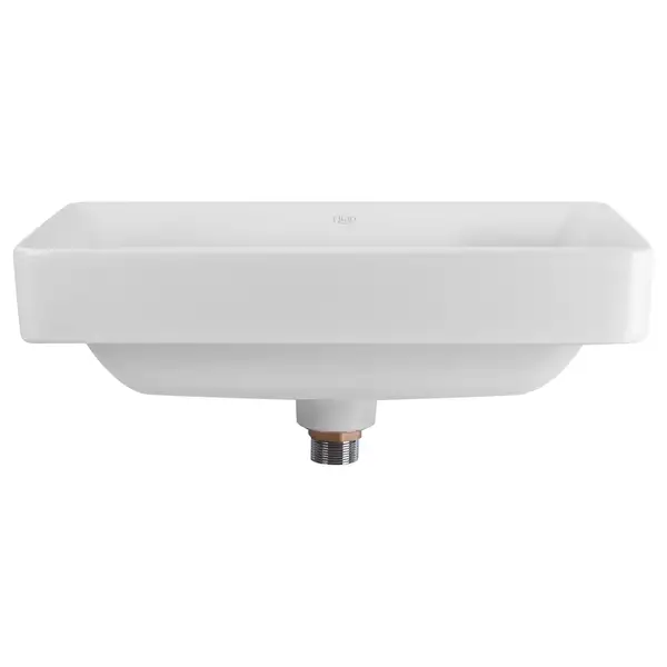 Раковина Qtap Crow 500x350x180 White с донным клапаном QT0511L582W