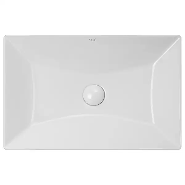 Раковина Qtap Crow 558х372х145 White с донным клапаном QT0511L739W