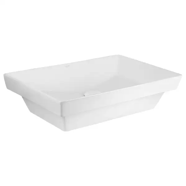 Раковина Qtap Crow 558х372х145 White с донным клапаном QT0511L739W