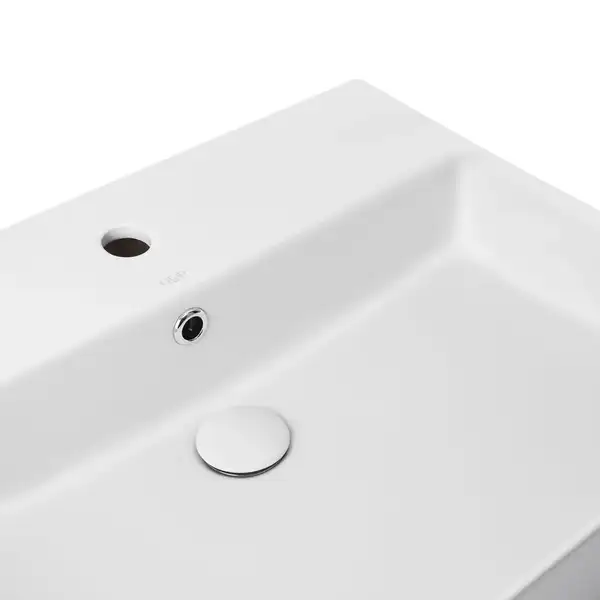 Раковина Qtap Crow 600х450х150 White с донным клапаном QT0511WL032W