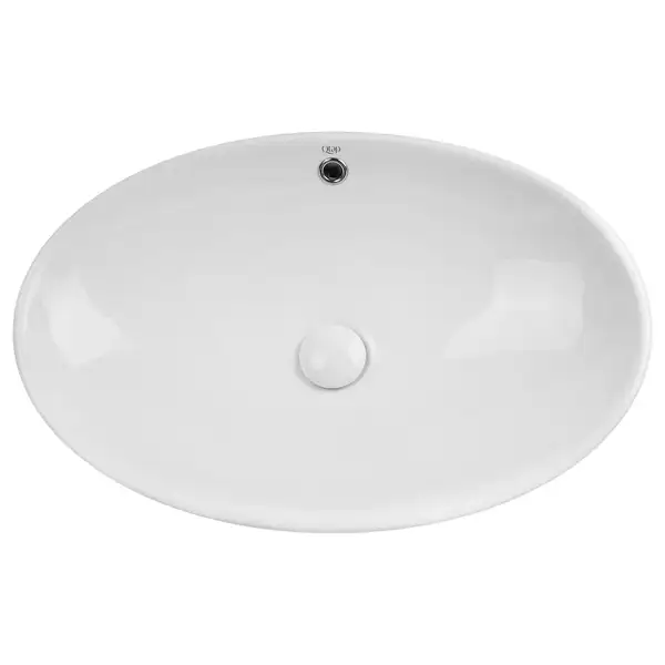Раковина Qtap Dove 625х415х150 White с донным клапаном QT06113077W
