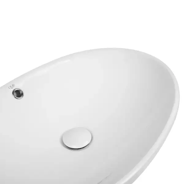 Раковина Qtap Dove 625х415х150 White с донным клапаном QT06113077W