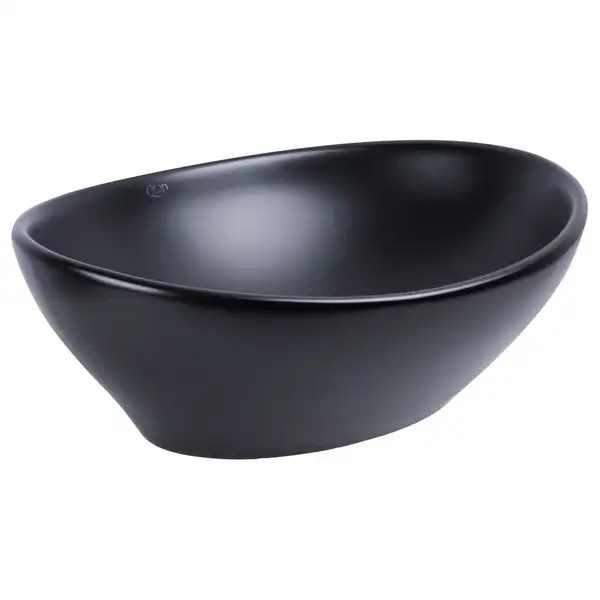 Раковина Qtap Dove 410х335х145 Matt black QT063078MBMB