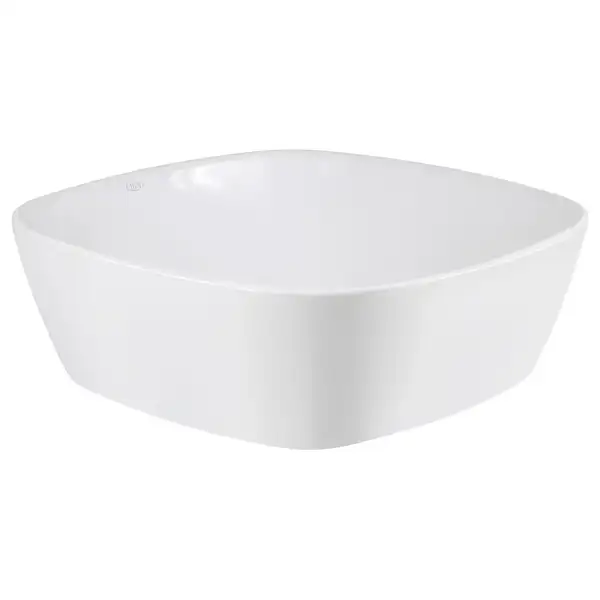 Раковина-чаша Qtap Kolibri 400х400х140 White с донным клапаном QT10117040TW