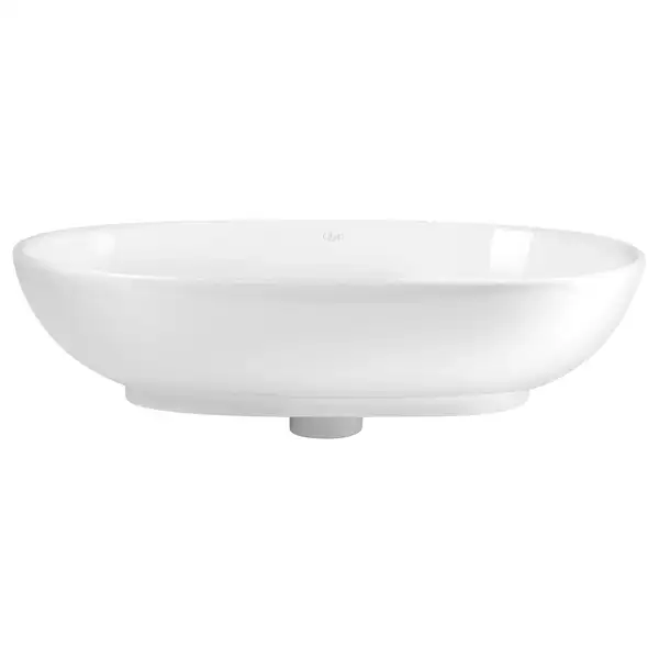 Раковина Qtap Leo 585х380х180 White с донным клапаном QT1111A028W