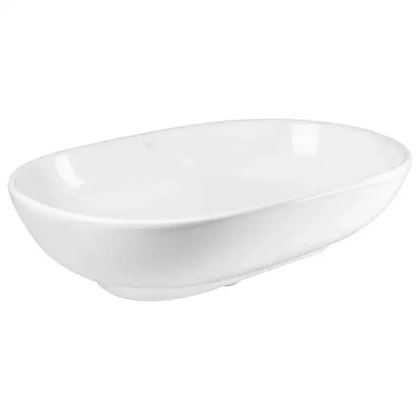 Раковина Qtap Leo 585х380х180 White с донным клапаном QT1111A028W