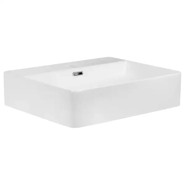 Раковина Qtap Nando LT 500х420х120 White с донным клапаном QT12112173SW