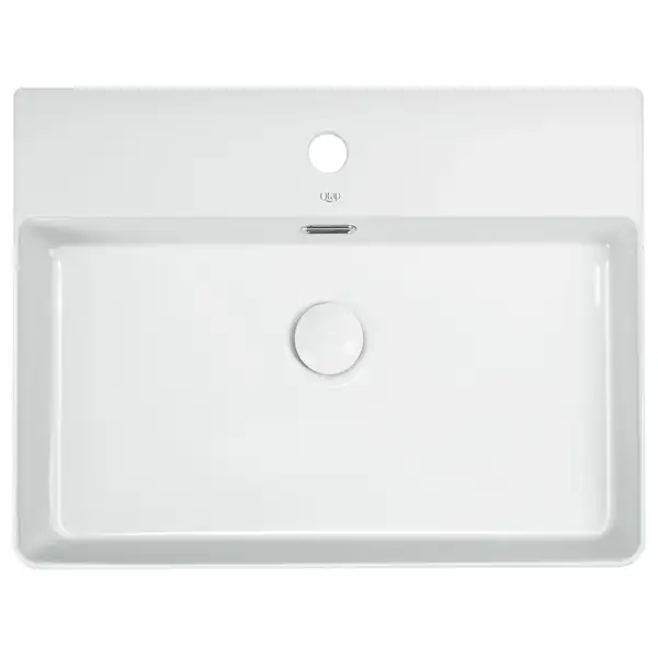 Раковина Qtap Nando LT 600х420х120 White с донным клапаном QT12112173W