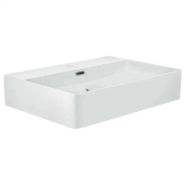Раковина Qtap Nando LT 600х420х120 White с донным клапаном QT12112173W