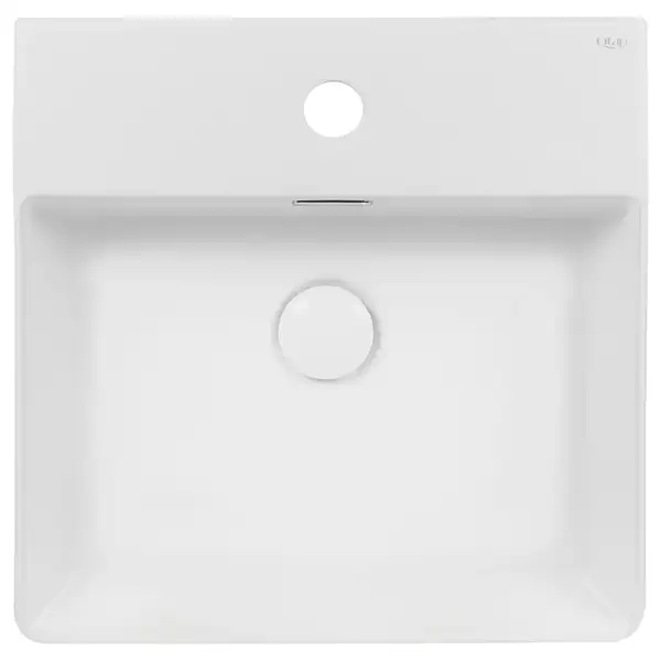 Раковина Qtap Nando C 405х405х125 White с донным клапаном QT12117040CW