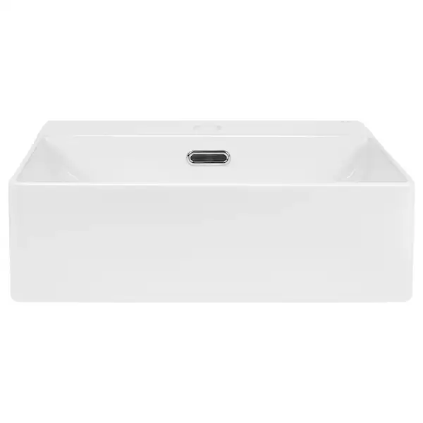 Раковина Qtap Nando C 405х405х125 White с донным клапаном QT12117040CW
