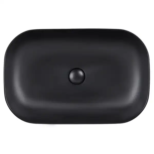 Раковина Qtap Robin 610х400х145 Matt black QT132143PMBMB