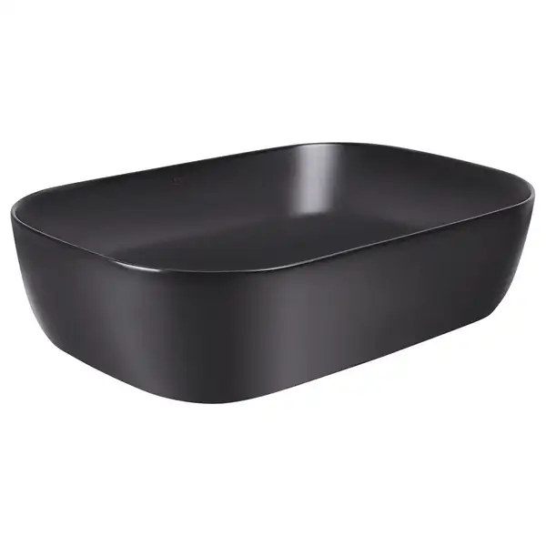 Раковина Qtap Robin 610х400х145 Matt black QT132143PMBMB