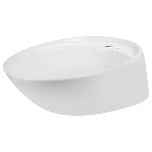 Раковина Qtap Scorpio 590х380х190 White с донным клапаном QT14111037W