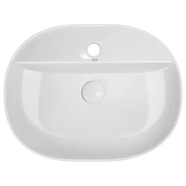 Раковина Qtap Scorpio 505x385x120 White с донным клапаном QT14112202W