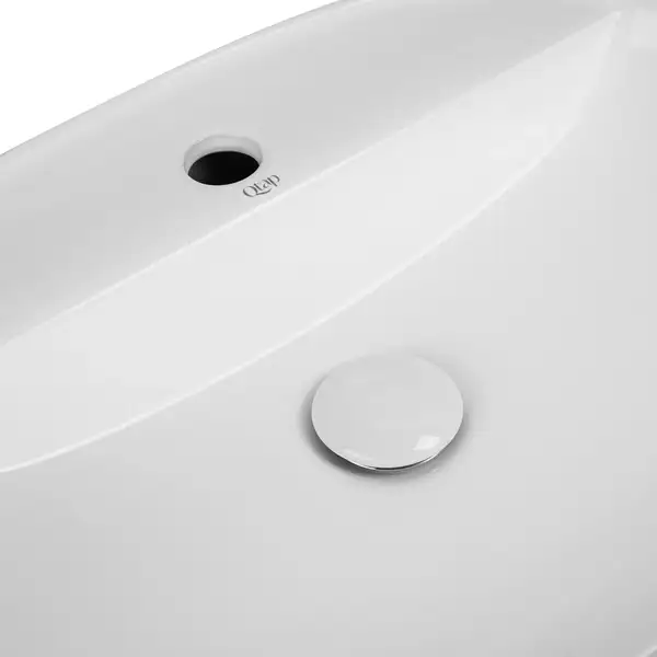 Раковина Qtap Scorpio 505x385x120 White с донным клапаном QT14112202W