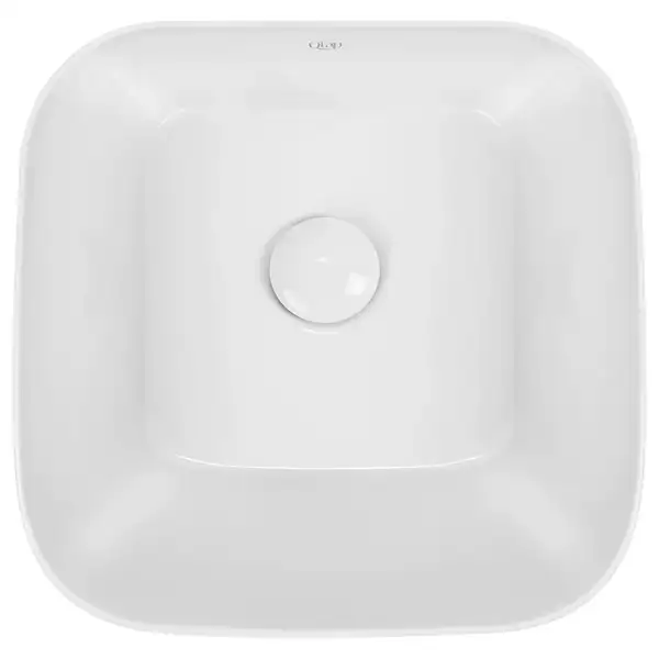 Раковина-чаша Qtap Scorpio 350х390х120 White с донным клапаном QT14112241W
