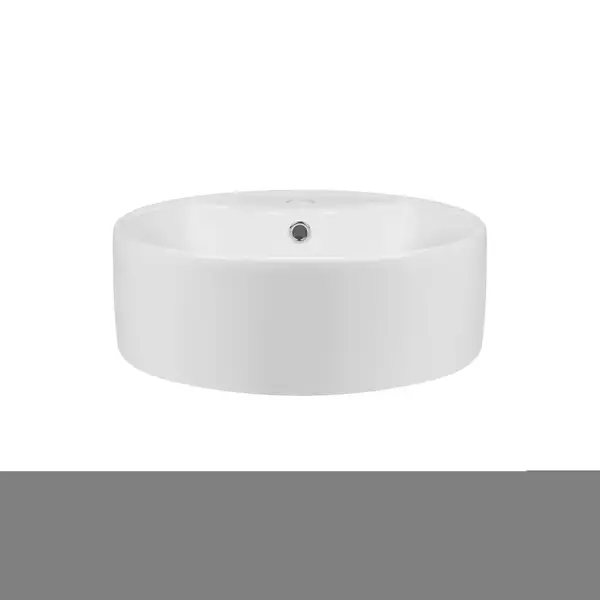 Раковина-чаша Qtap Scorpio 460х460х155 White с донным клапаном QT14117046LW