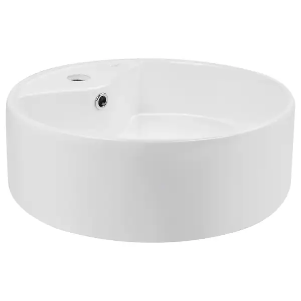 Раковина-чаша Qtap Scorpio 460х460х155 White с донным клапаном QT14117046LW