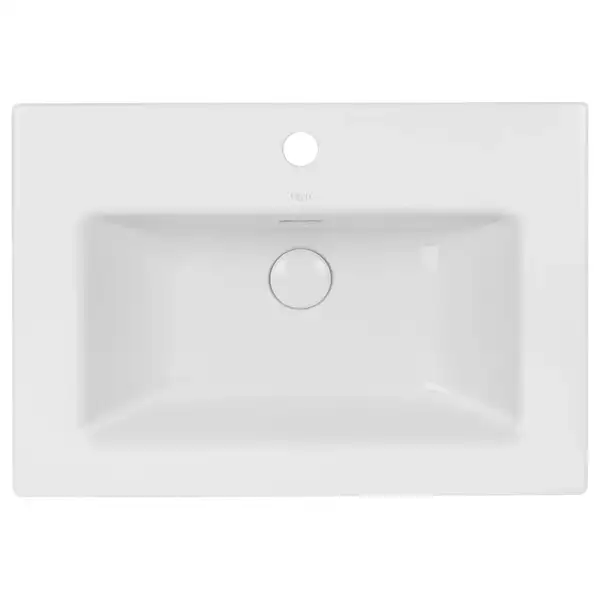 Раковина Qtap Stork 610х420х170 White с донным клапаном QT1511L738W