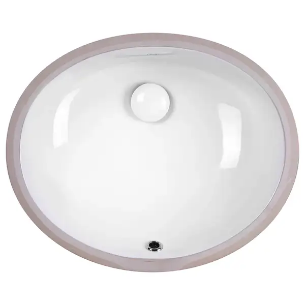 Раковина Qtap Stork 495х410х185 White с донным клапаном QT1511LU023W