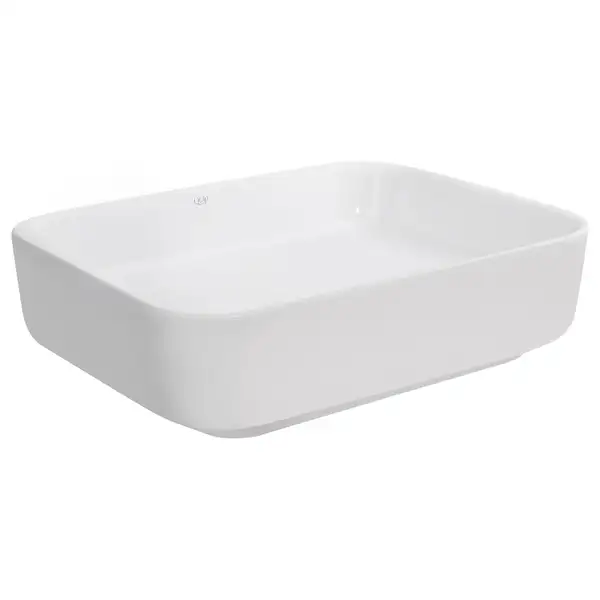 Раковина-чаша Qtap Tern 500x390x140 White с донным клапаном QT17112195W