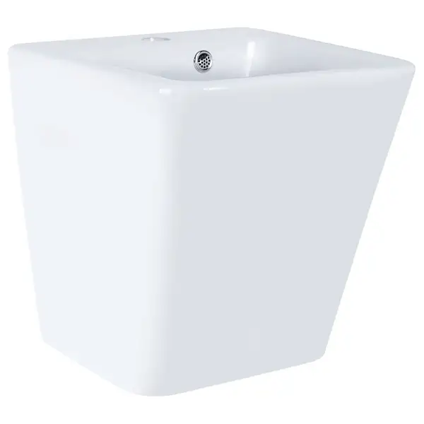 Раковина подвесная моноблок Qtap Tern 370х410х400 White с донным клапаном QT1711G808W
