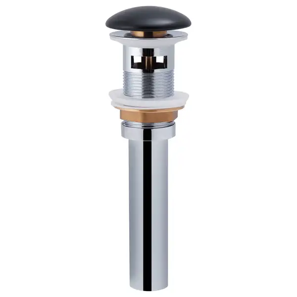 Раковина подвесная моноблок Qtap Virgo 550х430х400 Matt black с донным клапаном QT1811037GMB