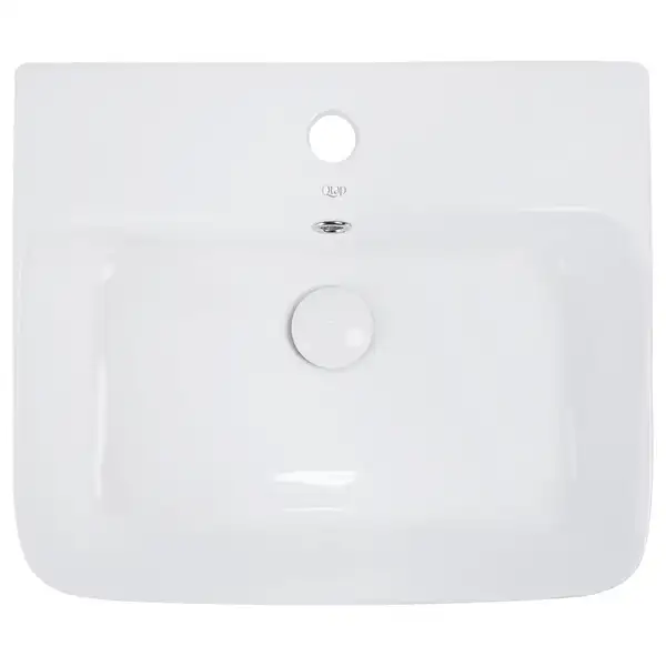 Раковина Qtap Virgo 485x410x125 White с донным клапаном QT18112258W