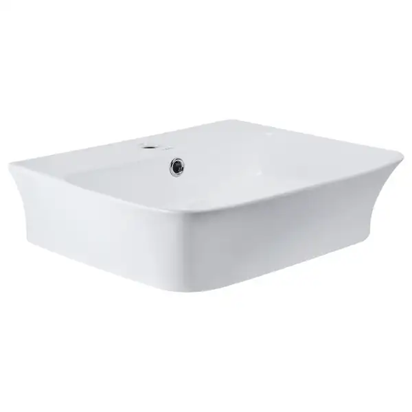 Раковина Qtap Virgo 485x410x125 White с донным клапаном QT18112258W