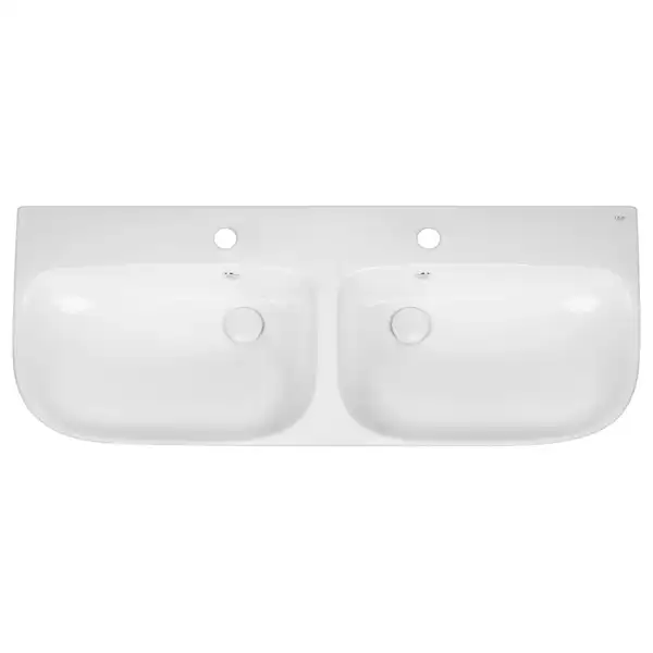 Раковина подвесная моноблок Qtap Virgo 1000х410х360 White с донным клапаном QT1811G760W