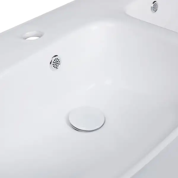Раковина подвесная моноблок Qtap Virgo 1000х410х360 White с донным клапаном QT1811G760W