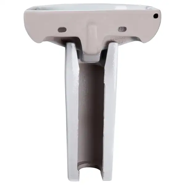 Раковина напольная с пьедесталом Qtap Baby 375x305x520 White с донным клапаном QT2311LP304BW