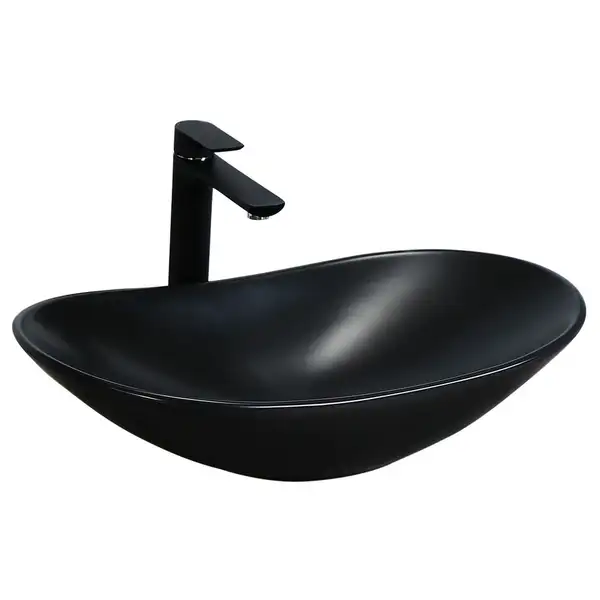 Умывальник (раковина) REA ROYAL 60 BLACK MAT накладной черный (REA-U0442)