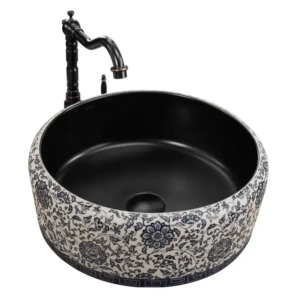 Умывальник (раковина) REA FLORISA BLACK MATT накладной (REA-U3307)