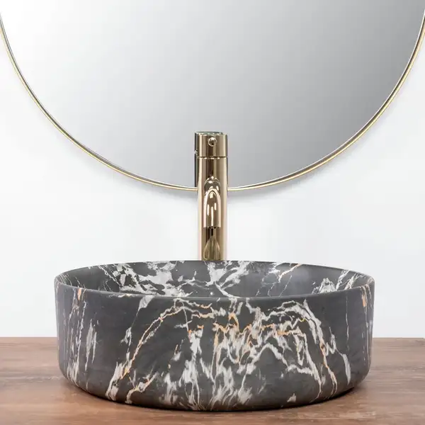 Умывальник (раковина) REA SAMI MARBLE APOGEO MAT накладной (REA-U5608)