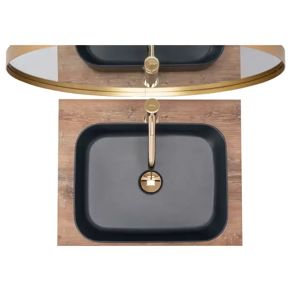 Умывальник (раковина) REA KAYA NAVY BLUE MAT накладний (REA-U5656)