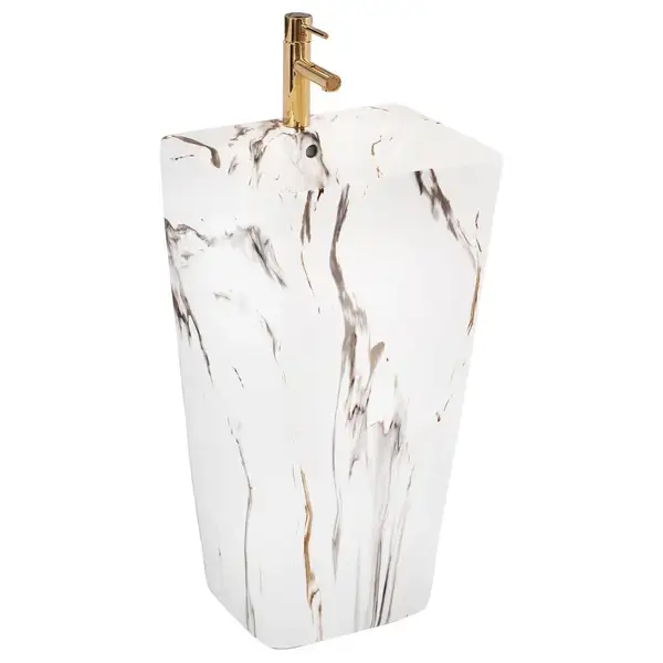 Умывальник (раковина) REA  ARIS MARBLE напольный мрамор (REA-U6906)