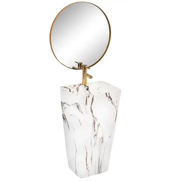 Умывальник (раковина) REA  ARIS MARBLE напольный мрамор (REA-U6906)