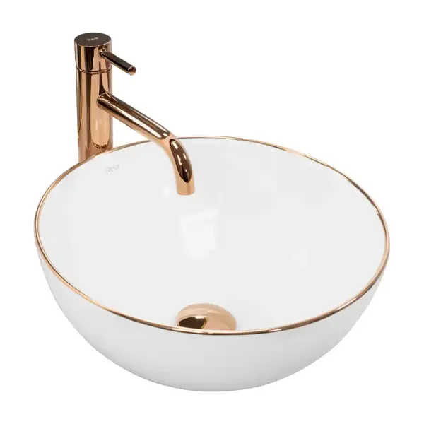 Rea Stella Rose Gold Edge Умивальник накладний (REA-U7444)