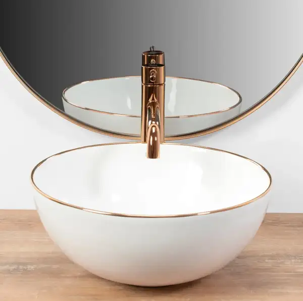 Rea Stella Rose Gold Edge Умивальник накладний (REA-U7444)
