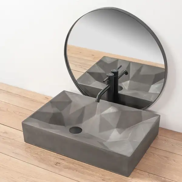 Умывальник (раковина) REA ROCK GREY MAT накладной (REA-U7905)
