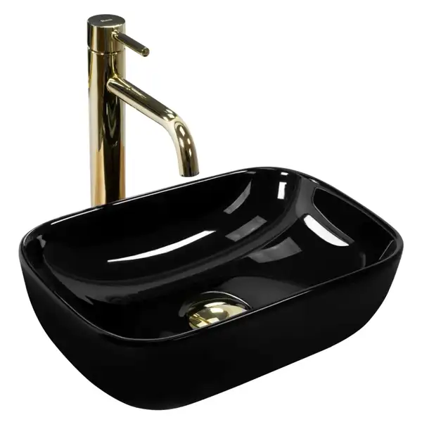 Умывальник (раковина) REA BELINDA MINI BLACK накладной черный (REA-U8004) Умывальник (раковина) REA BELINDA MINI BLACK накладной черный (REA-U8004)