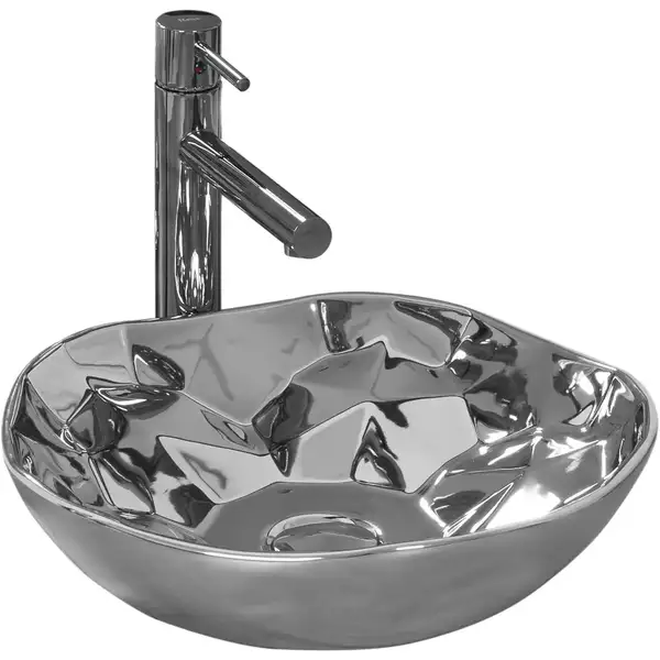Умывальник (раковина) REA PARIS SILVER накладной серебристый (REA-U8499)