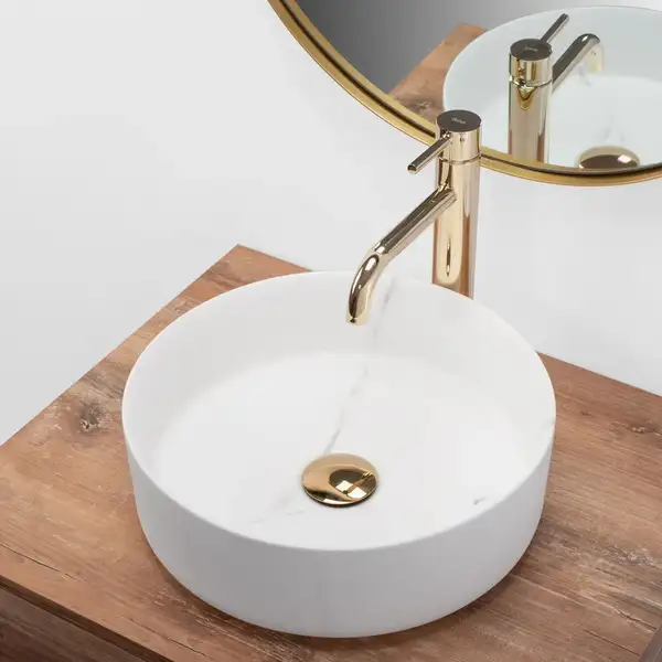 Rea Sami Marble Matt Умивальник накладний, матовий (REA-U8703)