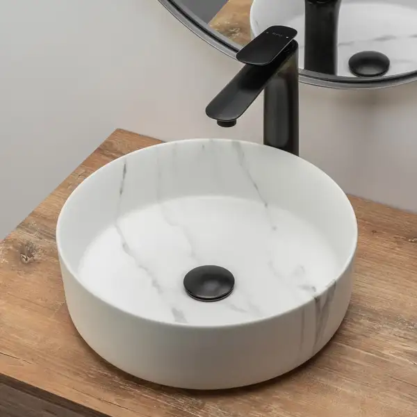 Rea Sami Marble Matt Умивальник накладний, матовий (REA-U8703)