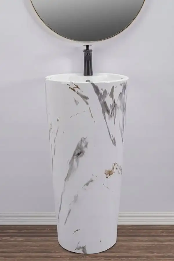 Умывальник (раковина) REA BLANKA MARBLE напольный (REA-U8704)