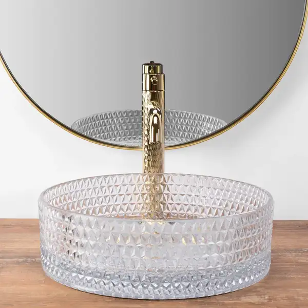 Rea Cristal Transparent Умивальник накладний, прозорий (REA-U9670)