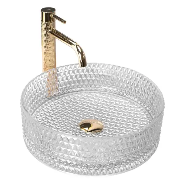 Rea Cristal Transparent Умивальник накладний, прозорий (REA-U9670)
