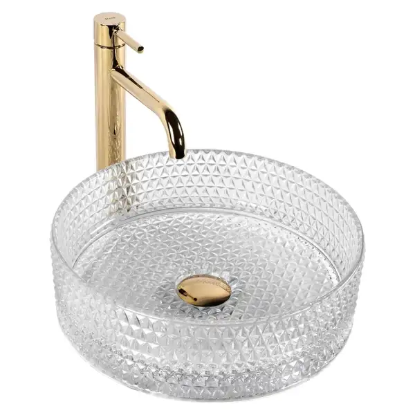 Rea Cristal Transparent Умивальник накладний, прозорий (REA-U9670)